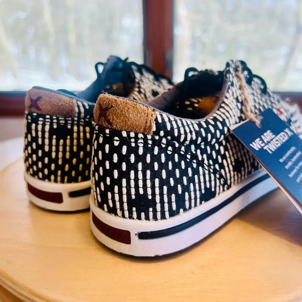 Twisted X Boots Cowkids Kicks Shoes Sneakers Size 2.5‎ YCA008 Black White